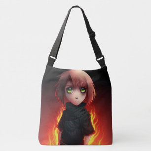 Tote Bag Girl with Fire