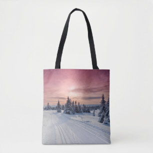 Tote Bag Glace et neige Lillehammer, Norvège