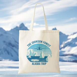 Tote Bag Glacier personnalisé du voyage en famille en Alask