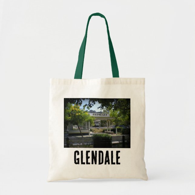 Tote Bag Glendale, Californie Carré Adams Mini-Park (Devant)
