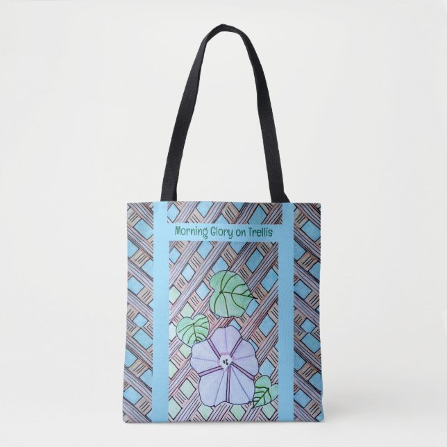 Tote Bag Gloire du matin sur Trellis (Devant)