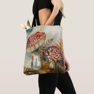 Tote Bag gnome aquarelle