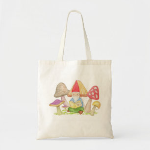 Tote Bag Gnome avec le cartable de champignon