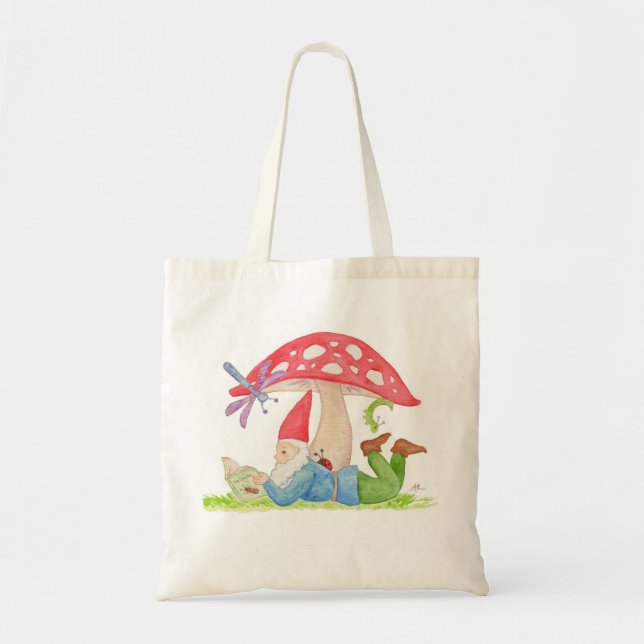 Tote Bag Gnome avec le cartable d'insecte (Devant)