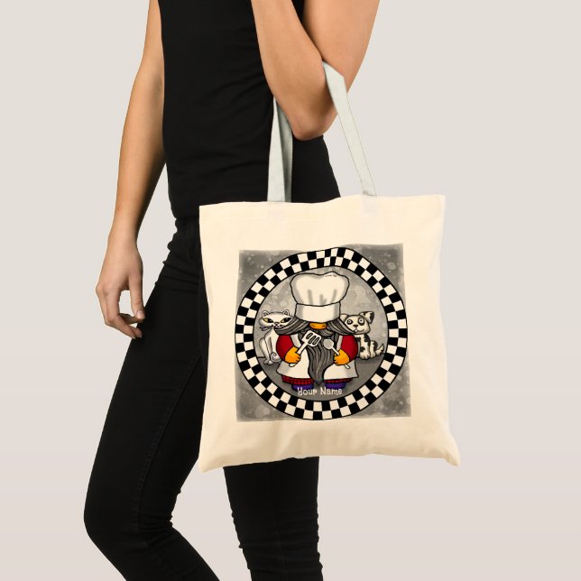 Tote Bag Gnome de chef  (Devant (produit))