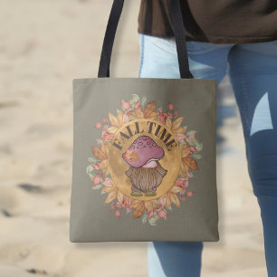 Tote Bag Gnome du temps d'automne mou
