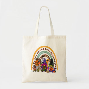 Tote Bag Gnomes d'Halloween Chouette Sorcière Gnome Thanksg