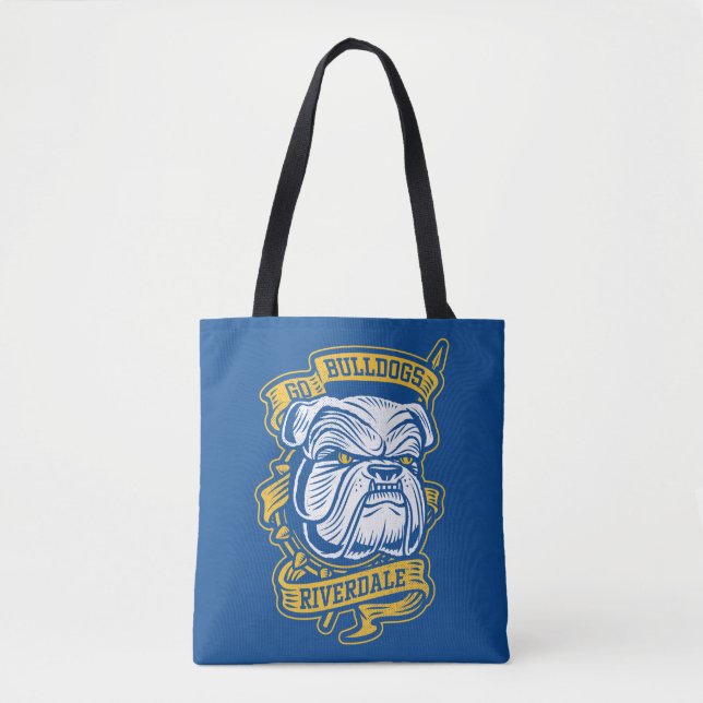 Tote Bag Go Bulldogs - Riverdale Mascot Banner (Devant)