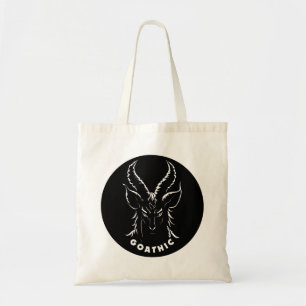 Tote Bag Goathic Pun gothique Bouc satanique