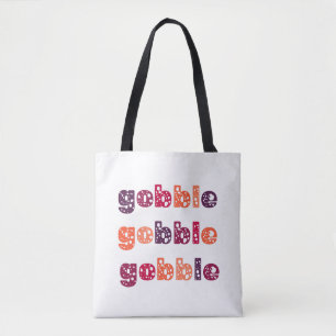 Tote Bag Gobble Gobble Gobble Action de grâce 