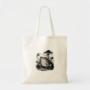 Tote Bag Goblincore Grenouille Design Minimaliste Classique