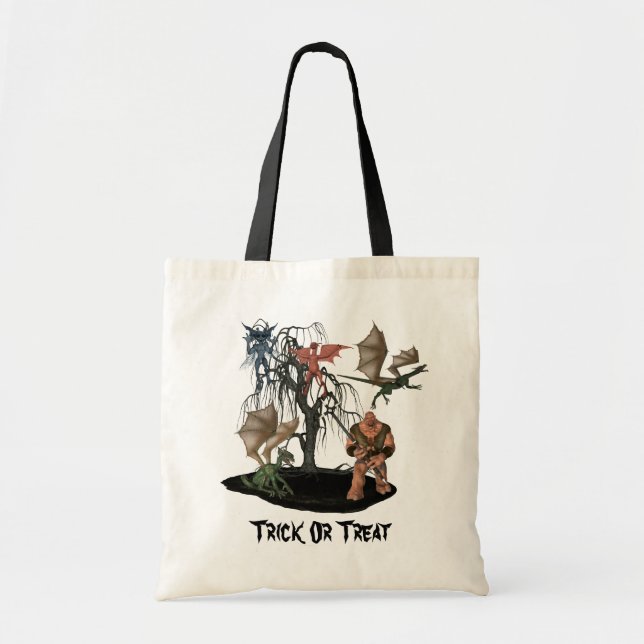 Tote Bag Goblins effrayant Créations Ogre Halloween (Devant)