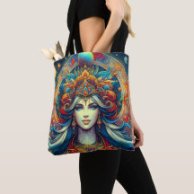 Goddess Head flow turquoise Cheveux Avril -
