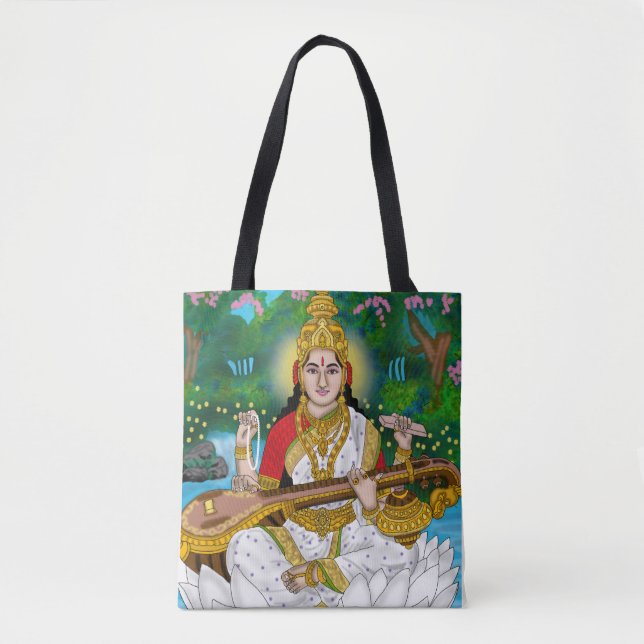 Tote Bag Goddess Saraswati Tote (Devant)