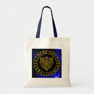 Tote Bag GOLD ASTRAL HEART, Signes Zodiaques, Astrologie Gr