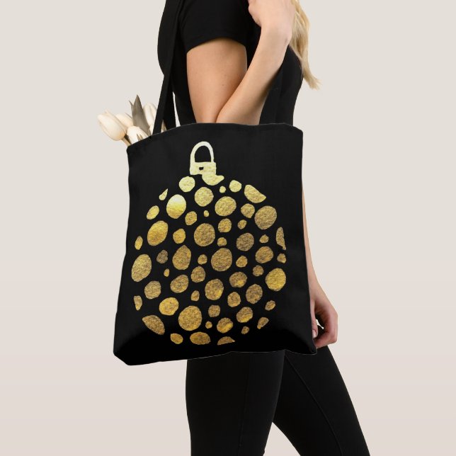 Tote Bag Gold bauble (De près)