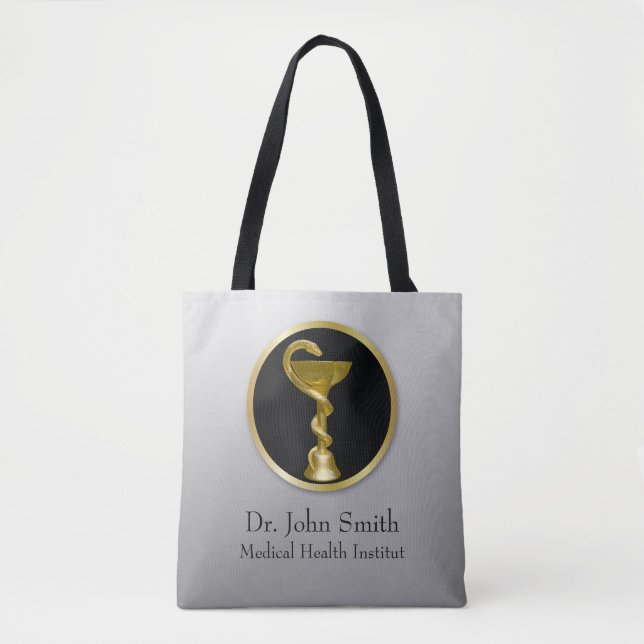Tote Bag Gold Professional Médicale Hygieia Bowl (Devant)