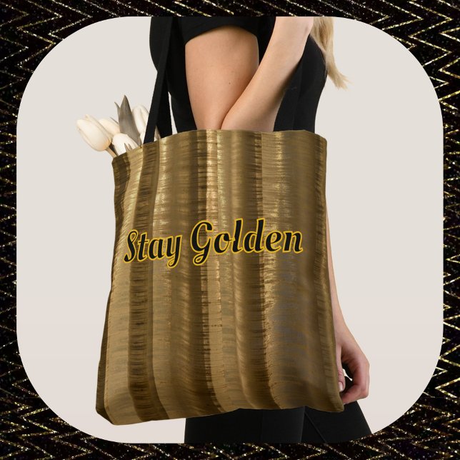 Tote Bag Golden Brown Glamour Chic (Créateur téléchargé)