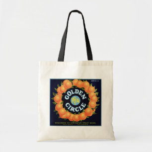 Tote Bag Golden Circle Brand Oranges Crate Label