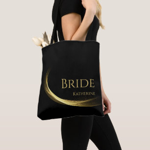 Tote Bag Golden Elegance-Bride