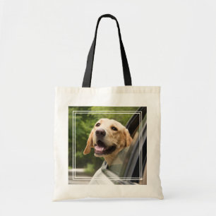 Tote Bag Golden Labrador In Rearview Mirror