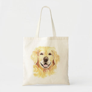 Tote Bag Golden Retriever Chien Animal animal Aquarelle