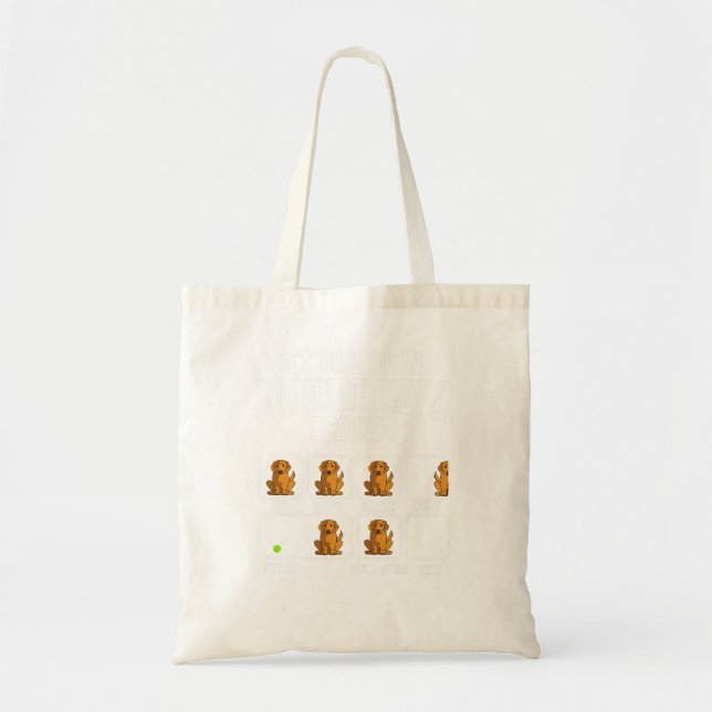 Tote Bag Golden Retriever Chien Stubborn Retriever Chien d' (Devant)
