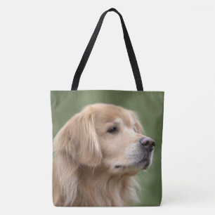 Tote Bag Golden retriever en plan rapproché