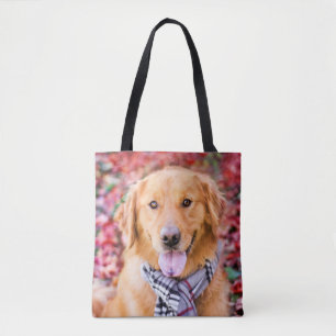 Tote Bag Golden Retriever in Scarf