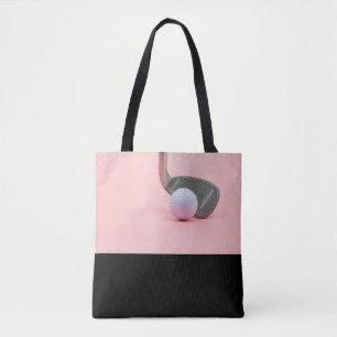 Tote Bag Golf de golf et fer à repasser sur une dame de go