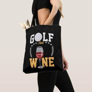 Tote Bag Golf et vin pour golfeur