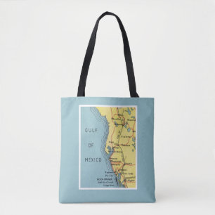 Tote Bag Golfe de Floride vintage du Mexique