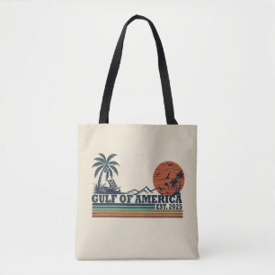 Tote Bag Golfe de l'Amérique Conception patriotique vintage