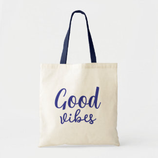 Tote Bag Good Vibes élégant moderne minimaliste Monogramme 