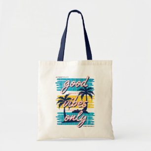 Tote Bag Good Vibes seulement Plage tropicale été moderne