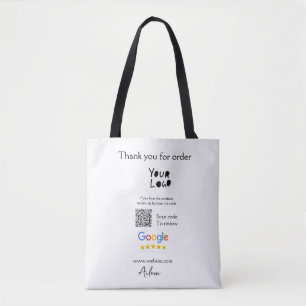 Tote Bag Google examen logo entreprise site Web scanner cod