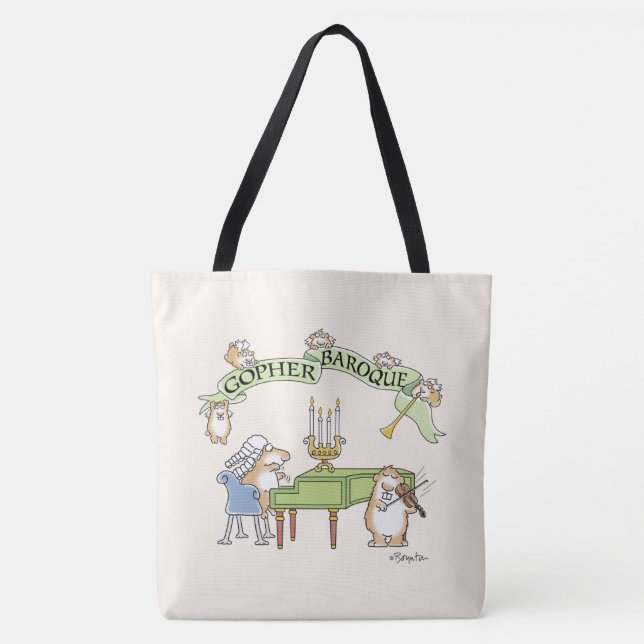 Tote Bag GOPHER BAROQUE par Sandra Boynton (Devant)