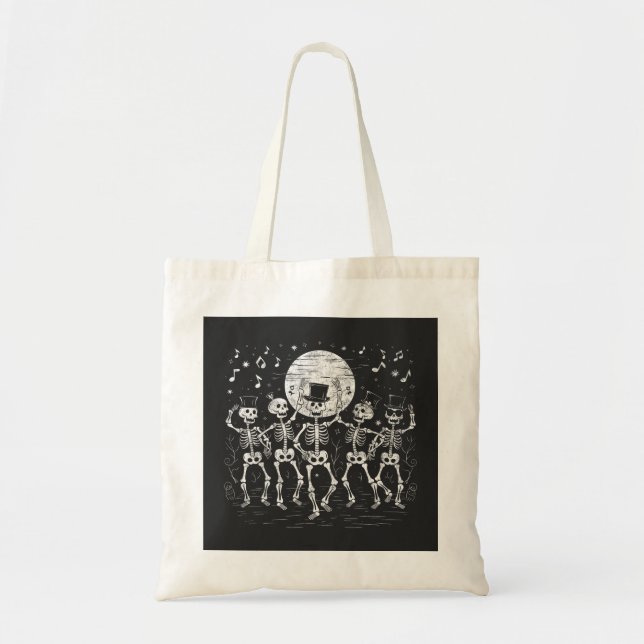 Tote Bag Gothique Danser Squelette Collection cadeaux (Devant)