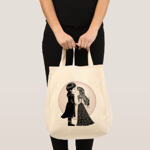 Tote Bag Gothique Emo Enfants Kiss Valentine's Day