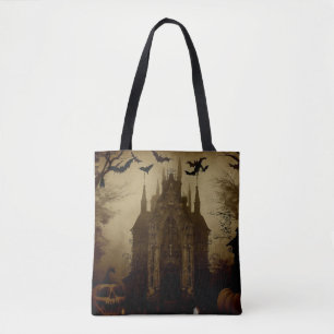 Tote Bag Gothique/Halloween/automne/citrouille
