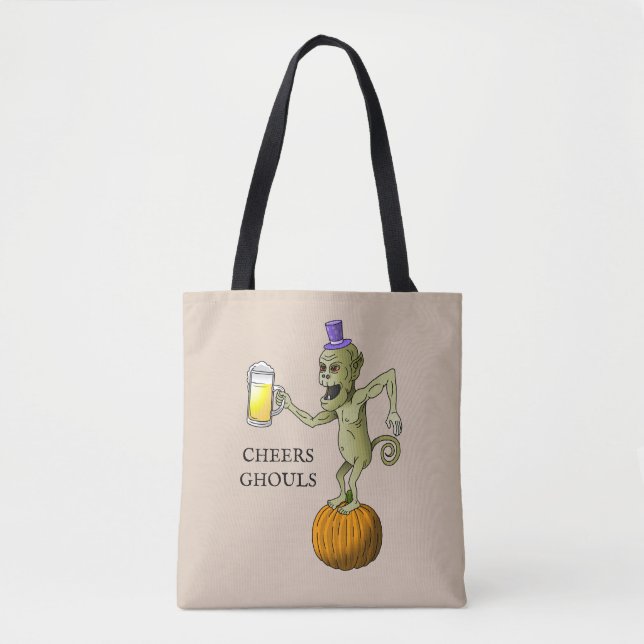 Tote Bag Gouls Halloween Trick ou traitement (Devant)