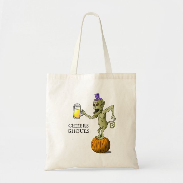 Tote Bag Gouls Halloween Trick ou traitement (Devant)