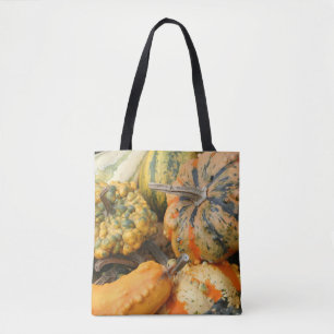 Tote Bag Gourdes colorées et fantaisie automne