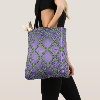 Tote Bag Gouttes de pluie vertes
