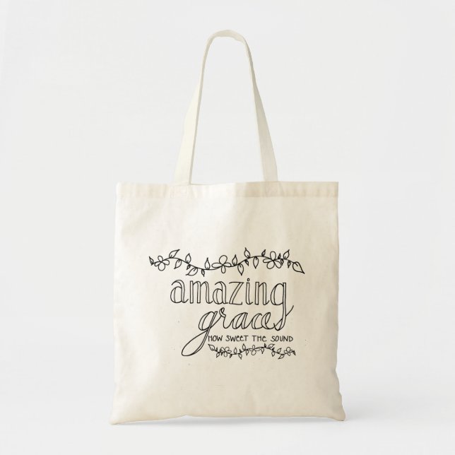 Tote Bag grâce extraordinaire, ligne dessin-fourre-tout (Devant)