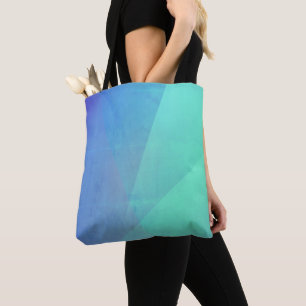 Tote Bag Gradation Blue Aqua & Turquoise