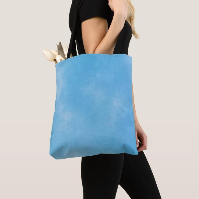 Tote Bag Gradient ciel bleu Abstrait (De près)