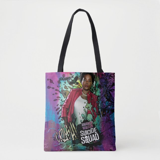 Tote Bag Graffiti de caractère du peloton | Amanda Waller (Devant)