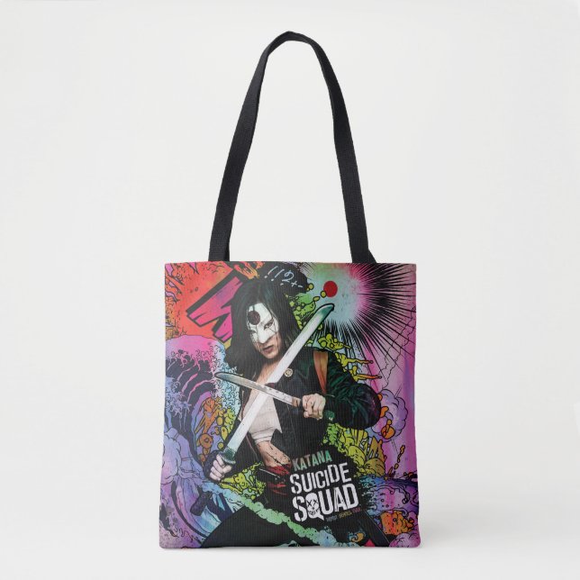 Tote Bag Graffiti de caractère du peloton | Katana de (Devant)