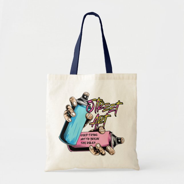 Tote Bag Graffiti de rue urbain (Devant)